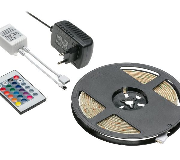 KOMPLET LED RGB 5 m 150 LED 7.2W 12V24W