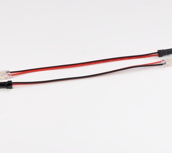 PROZIRNI KONEKTOR ZA LED TRAKE COB SA KABLOM 15cm